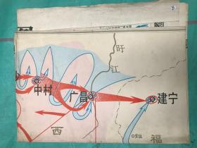 中央革命根据地四次反围剿示意图