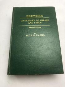 BREWERS DICTIONARY OF PHRASE AND  FABLE