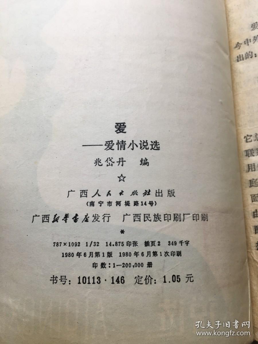 爱情小说选：爱