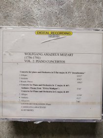 CD：WOLFGANG AMADEUS MOZART MASTERPIECES Vol.1、2、4、5【4盘合售】