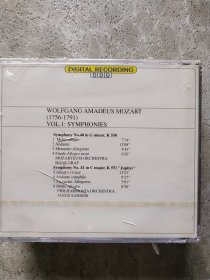 CD：WOLFGANG AMADEUS MOZART MASTERPIECES Vol.1、2、4、5【4盘合售】