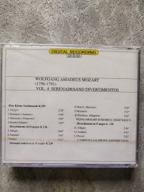 CD：WOLFGANG AMADEUS MOZART MASTERPIECES Vol.1、2、4、5【4盘合售】