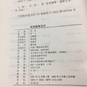 电视摄像艺术——影视传播艺术与技术丛书