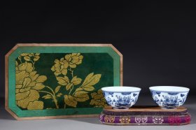 明代-成化青花婴戏图杯