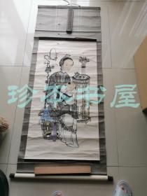 清代 杨柳青齐健隆版画 母婴图