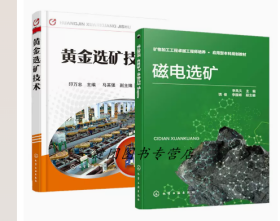 2册 磁电选矿+黄金选矿技术 选矿流程工艺设备新型设备操作维护维修技术生产操作技术书籍矿物加工工程师选矿工程师矿石资源开发