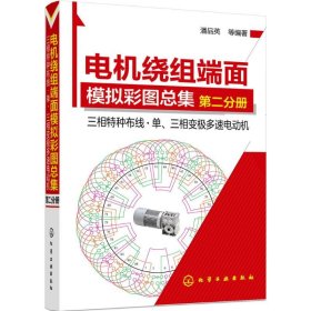 电机绕组端面模拟彩图总集 第二分册 三相特种布线·单 三相变极多速电动机 收入电动机绕组共计201例 三相特种型式电动机绕组