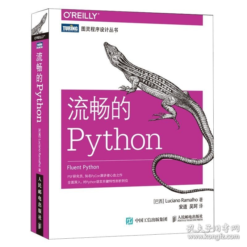 流畅的Python 图灵程序设计丛书 Python编程从入门到精通核心编程开发程序设计 Python语言学习书籍 python代码大全