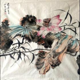 河南省美术家协会会员 当代实力派画家 国家级美术师闫露阳花鸟作品 H21452