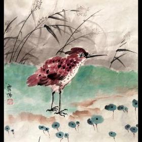 河南省美术家协会会员 当代实力派画家 国家级美术师闫露阳花鸟作品 H21468