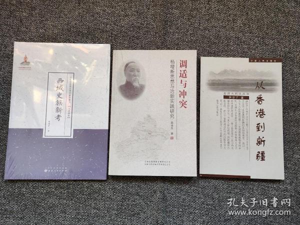 【新疆研究，三册合售】调适与冲突：杨增新思想与治新实践研究、走进大西北丛书：从香港到新疆、西域史族新考