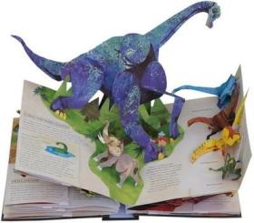 正版现货 立体书 史前恐龙百科3D折叠书儿童书 Pop-Up Dinosaurs