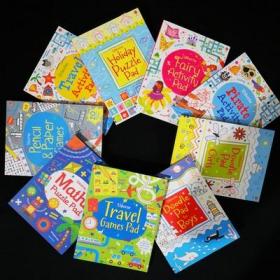 正版现货 Usborne pad 系列涂色填色陪孩子一起玩游戏 可撕儿童书