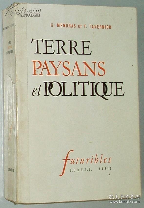◇法文原版书 Terre  paysans et politique