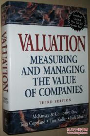 ☆英文原版书 正版 Valuation Measuring and Managing the Value of Companies