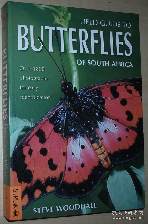 ☆英文原版书 Field Guide to Butterflies of South Africa 正版