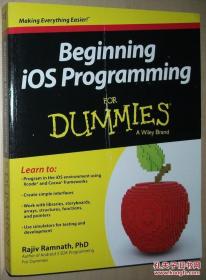☆英文原版书 正版书 Beginning iOS Programming For Dummies Rajiv Ramnath