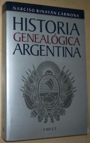 ◆西班牙语原版书 Historia Genealogica Argentina