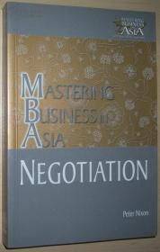 ☆英文原版书 Negotiation Mastering Business in Asia
