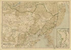 古地图1918 西比利亞大全图 。纸本大小77.3*108.39厘米。宣纸艺术微喷复制