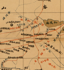 古地图1904 西藏全图。纸本大小85.59*176.53厘米。宣纸艺术微喷复制