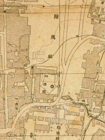 古地图1909 湖北省城内外详图 陆军特别小学堂 宣统元年。纸本大小62.29*99.91厘米。宣纸艺术微喷复制。