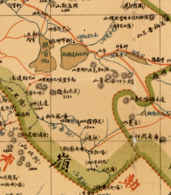 古地图1904 西藏全图。纸本大小85.59*176.53厘米。宣纸艺术微喷复制