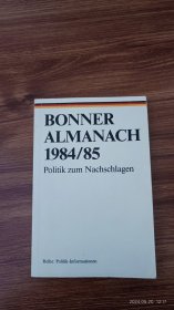 德文原版 Bonner Almanach 1984/85 Politik zum Nachschlagen 大口袋本 私藏品佳