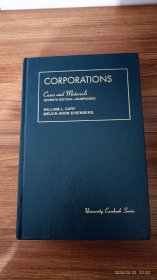 英文原版 Cases and Materials on Corporations 小16开本精装一厚册 私藏品佳