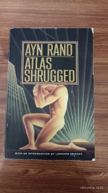 英文原版 Ayn Rand： Atlas Shrugged  安兰德 阿特拉斯耸耸肩  小16开本 一厚册 私藏品好