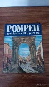 英文原版 Pompeii: Nowadays and 2000 Years Ago 16开本私藏品佳