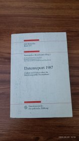 德文原版 Datenreport 1987 Zahlen und Fakten über die Bundesrepublik Deutschland 32开本私藏品佳