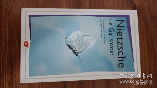 法文原版  Friedrich Nietzsche ： Le Gai Savoir 尼采 快乐的知识 快乐的科学 法语原版 口袋本 私藏品佳