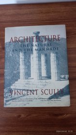 英文原版 Architecture ： The Natural and the Manmade 建筑专家费麟藏书 签名 精装小16开本一厚册  彩页印刷