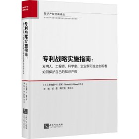 专利战略实施指南：发明人、工程师、科学家、企业家和独立创新者如何保护自己的知识产权