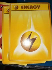 宠物小精灵 POCKET MONSTERS CARD GAME 黄色能量 游戏卡【日】拆