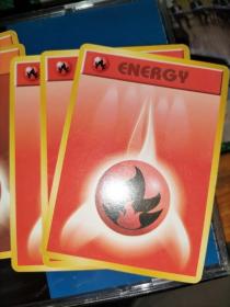 宠物小精灵 POCKET MONSTERS CARD GAME 红色能量 游戏卡【日】拆
