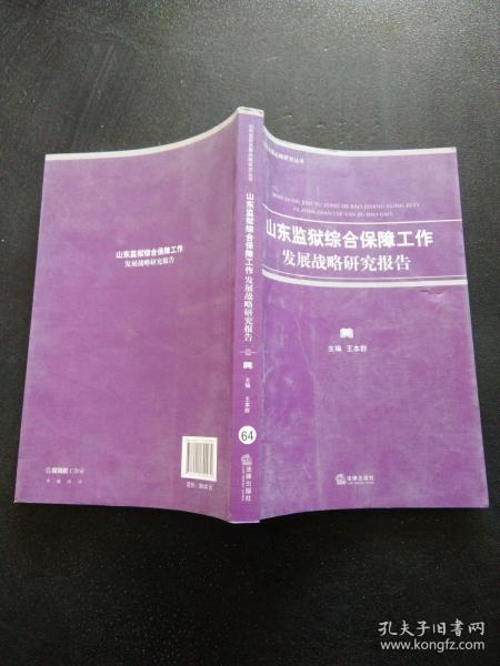 山东监狱综合保障工作发展 战略研究报告..