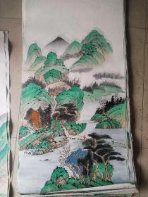 纯手绘《国画山水画》，