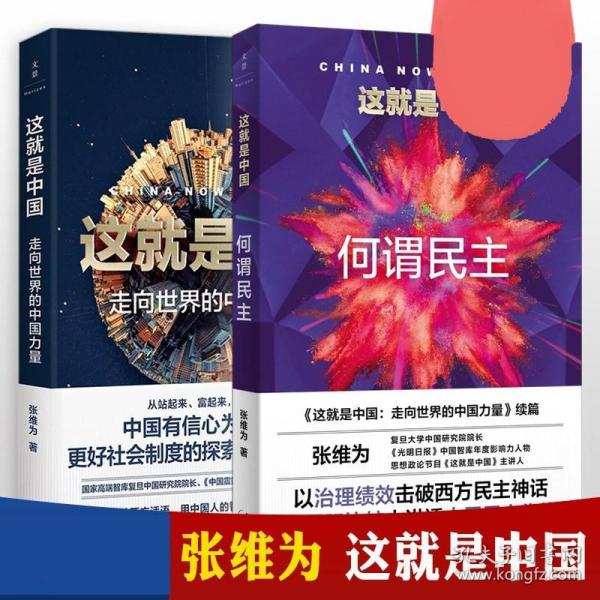 文景 这就是中国（全2册）走向世界的中国力量 何谓民主 张维为中国震撼三部曲后新作上海人民出版社走向世界的中国力量续篇