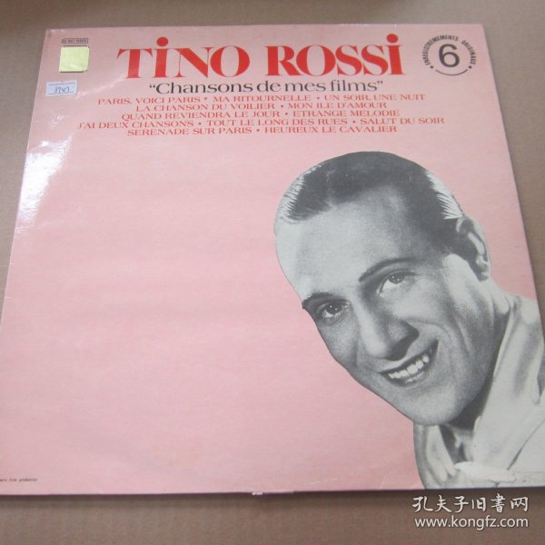 香颂 Tino Rossi – Chansons De Mes Films (Enregistrements Originaux : Vol. 6) 黑胶LP唱片