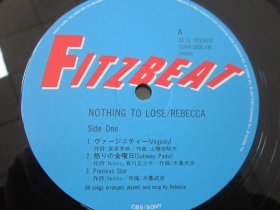 流行摇滚 Rebecca (丽贝卡) ‎– Nothing To Lose 黑胶LP唱片