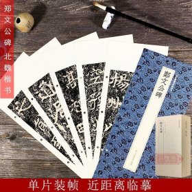 郑文公碑/近距离临摹碑帖丛刊