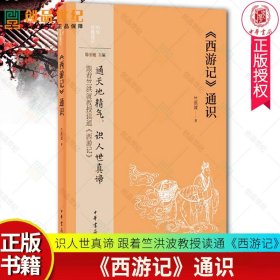 中华经典通识《西游记》通识  跟着竺洪波教授读通《西游记》 竺洪波 通天地精气 识人世真谛  中华书局正版