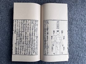 新刊黄帝明堂灸经，窦桂芳校，3卷1册，湘君阁日本庆安2年刊本复刻，成品尺寸高30厘米，宽17厘米，宣纸线装仿真制作，现货，下单后24小时发货