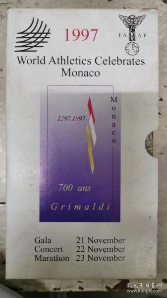 录像带：WorId AthIetics CeIebrates Monaco1997（体育类）3个合售未拆封