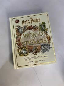 英文原版 Harry Potter World of Stickers 哈利波特艺术插画贴纸