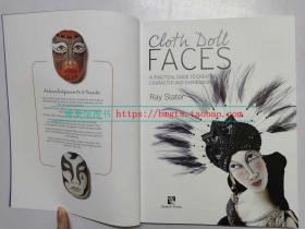 英文原版 手工缝制布娃娃脸 Cloth Doll Faces