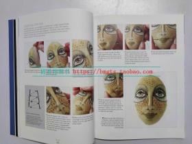 英文原版 手工缝制布娃娃脸 Cloth Doll Faces