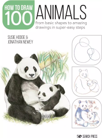 Draw 100: Animals:画100动物:从基本形状到超简单步骤的惊人图画